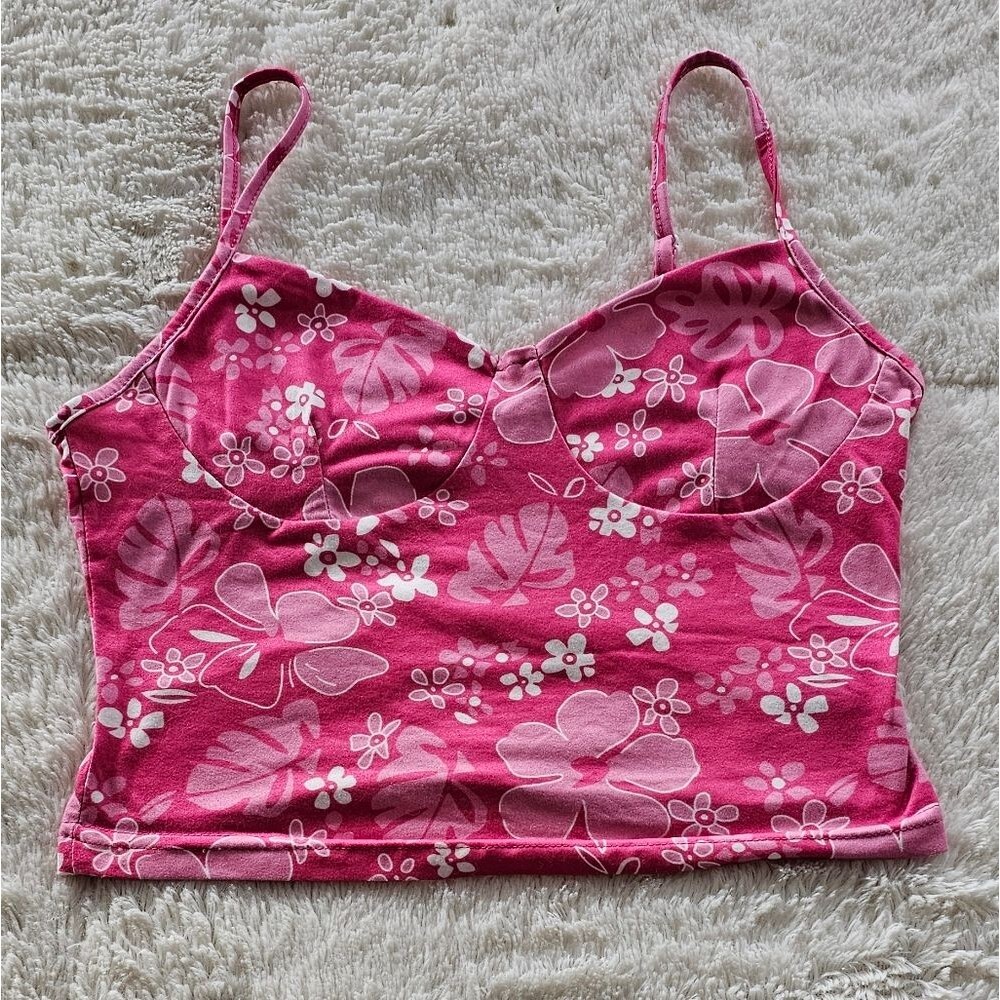 SHEIN Pink Fabric with Red Stitching Size XS